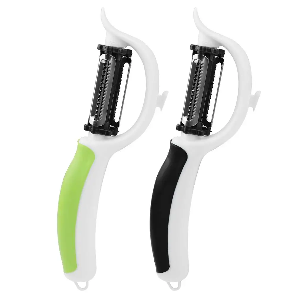

Multifunctional Stainless Steel Fruit Vegetable Peeler Carrot Slicer Potato Rotary Cutter Kitchen Tool