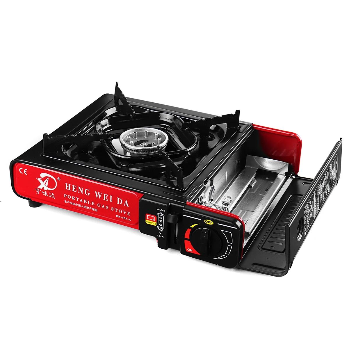  Portable Camping Gas Stove Butane Cooking Bur-ners Wind Shield Outdoor Picnic Bbq Cooker Camping St