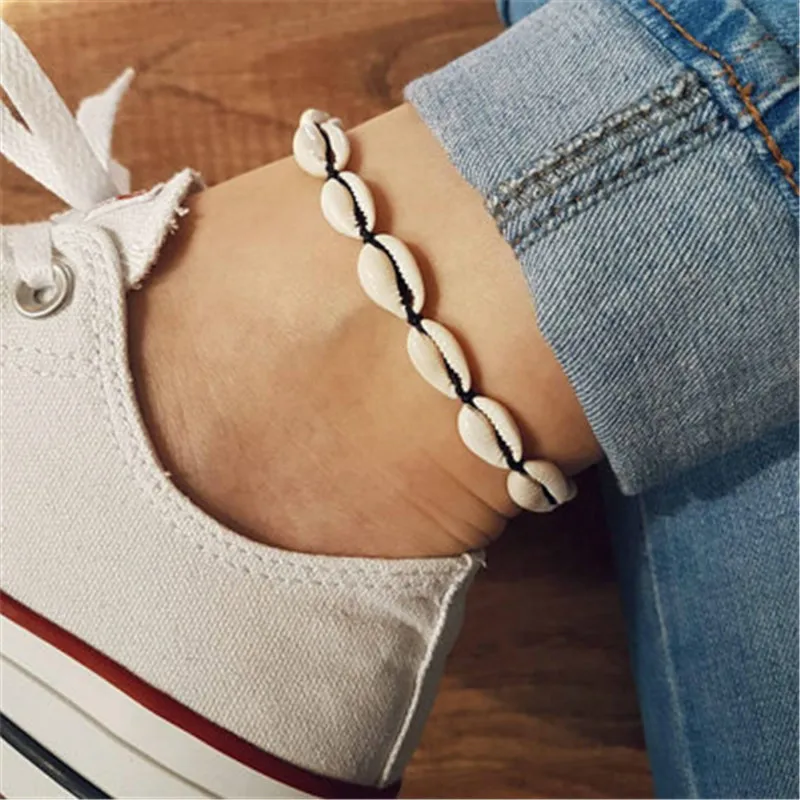 

Bohemia Shell Anklets for Women Foot Chain Jewelry Beach Barefoot Bracelet on The Leg Female Ankle Strap 2019 Fashion Jewelry