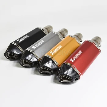 

Inlet 51mm Motorcycle Exhaust Pipe For Tmax530 GSR750 Z800 FZ6 CBR250 CB600 MT07 Muffler Stainless Steel Scooter Slip on