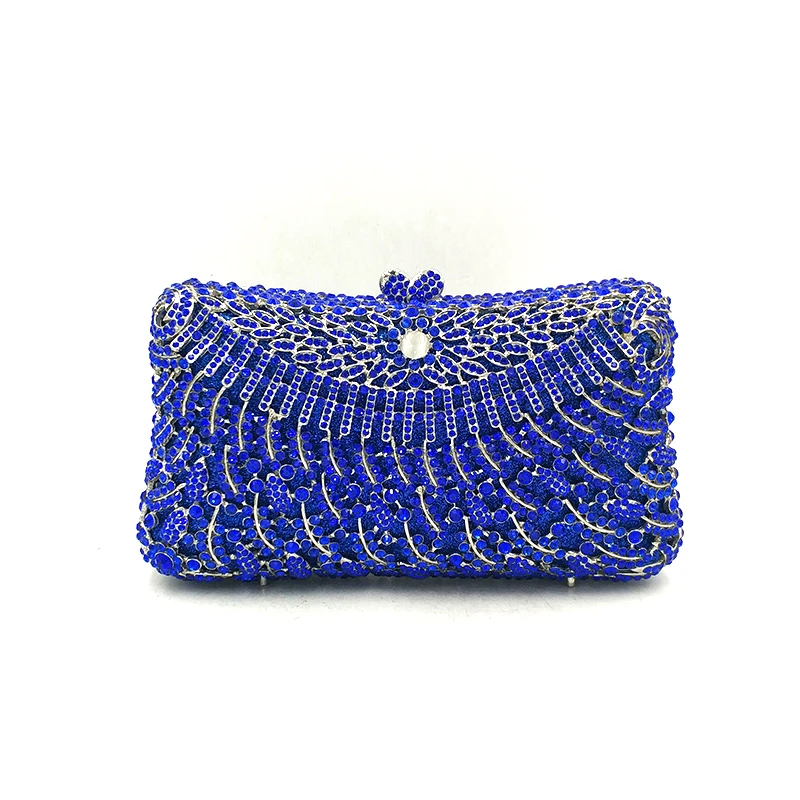 Bolso mano elegante para fiesta de noche mujer, Cartera de lujo con diamantes, monederos de cristal, monederos de nupcial vintage de Nigeria|Bolsas de - AliExpress