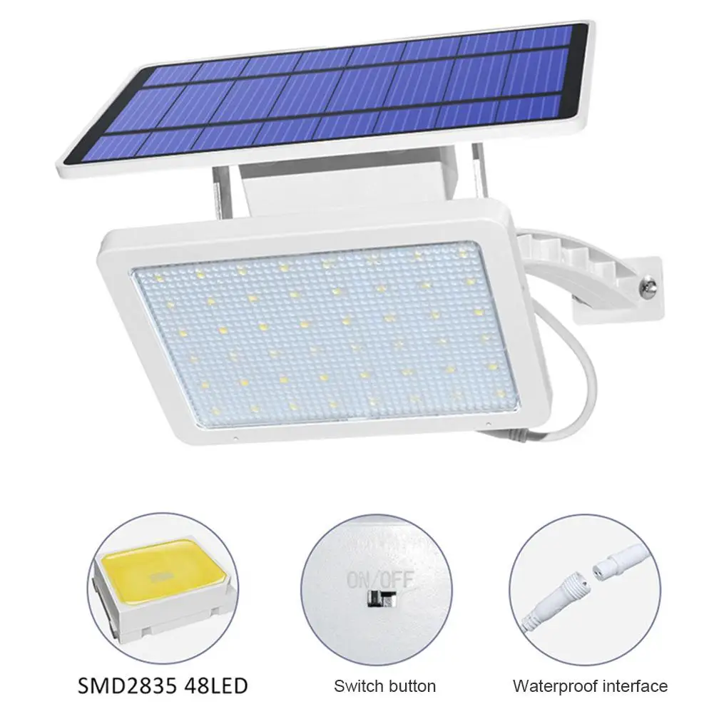 Супер яркий 48 светодиодный s солнечный свет открытый светодиодный настенный светильник солнечный водонепроницаемый настенный светильник для наружного двора сада безопасности свет