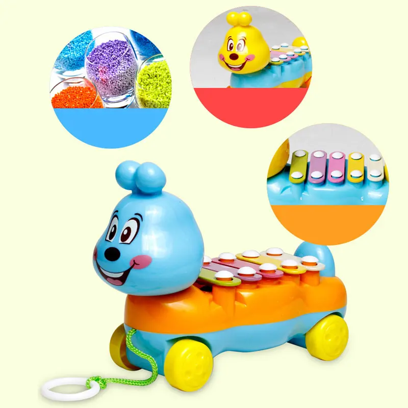 Children's Kids Hand knock Piano Pull Animal Music Musical Instrument Toys Learning YJS Dropship Children's Kids Hand knock Piano Pull Animal Music Musical Instrument Toys Learning YJS Dropship