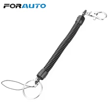 Автомобильный брелок, спиральное растягивающееся кольцо для ключей, аксессуары для интерьера, подарок для друга, выдвижные автомобильные аксессуары