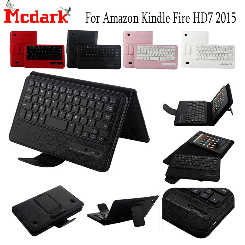 Роскошный чехол для планшета Amazon Kindle Fire HD7 2015 7 0 '' съемная Кожаная подставка с