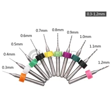 10pcs PCB Drill Bits Kit Mini Tungsten Steel Carbide Drill Bit Set For Metal Woodworking Circuit Board CNC Instrument Tools DT6 10pcs PCB Drill Bits Kit Mini Tungsten Steel Carbide Drill Bit Set For Metal Woodworking Circuit Board CNC Instrument Tools DT6