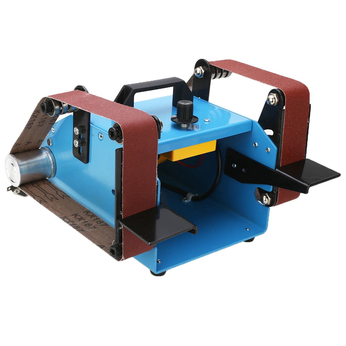 Double Head Belt Sanding Grinding Machine 950W 220V Desktop Sander Electric Polishing Sanders