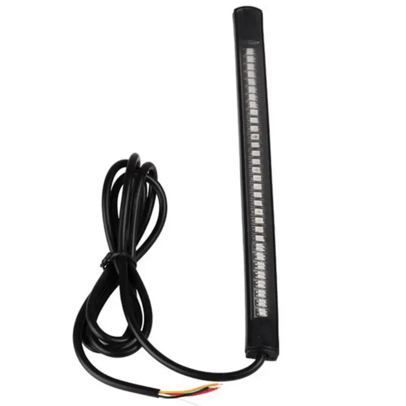 Гибкая резиновая Светодиодная лента для мотоцикла 48LED 2835SMD + 3014SMD Тормозная