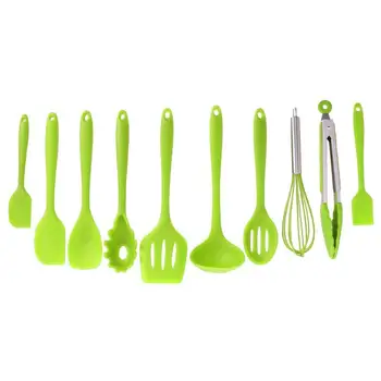 

10pcs/Set Kitchenware Silicone Heat Resistant Non-Stick Kitchen Cooking Utensils Baking Tool Cooking Tool Sets