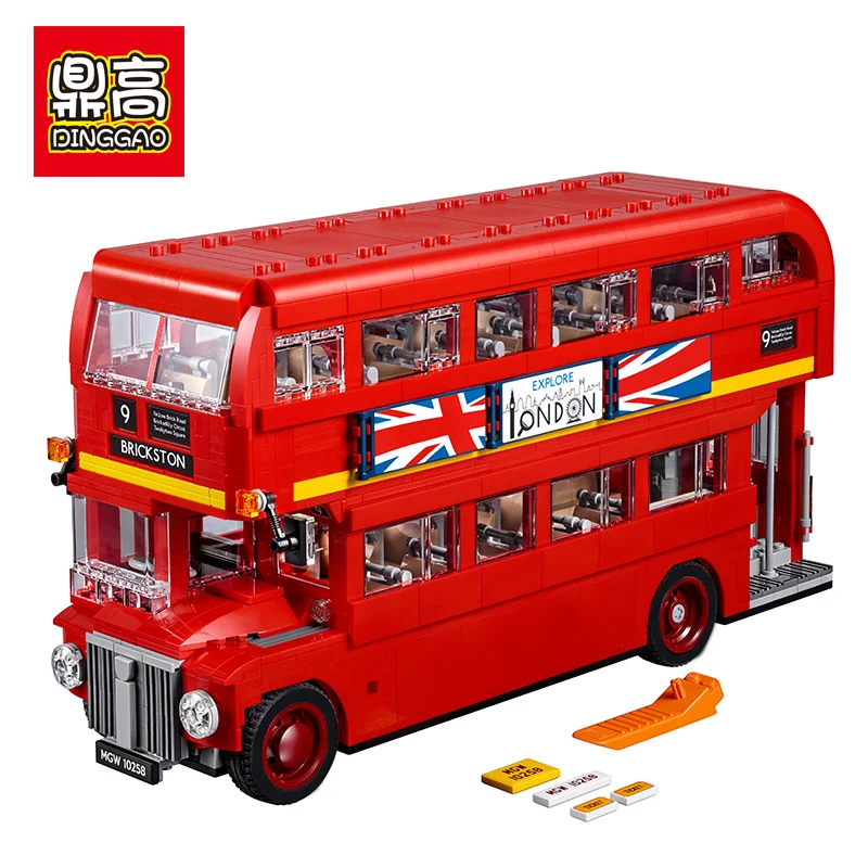 

1266 1686pcs City Creator London Bus Building Block Bricks Toy Compatible legoingLYs 10258 21045 DIY toy Children Birthday Gifts