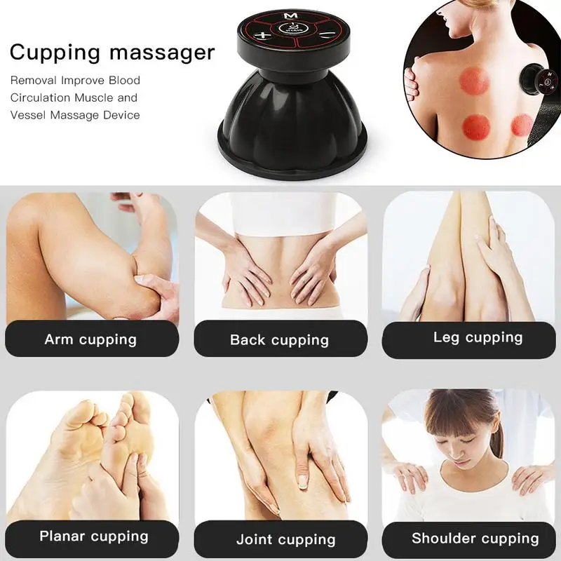 

Low Frequency Cupping Massager Cervical Massage Damp Removal Improve Blood Circulation Muscle and Vessel Physiotherapy Device