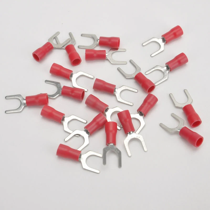 100pcs SV1.25-5S Insulated Spade Terminal Fork Type Pre Insulated Electrical Wiring Terminals Connector -- WXV Sale 100pcs SV1.25-5S Insulated Spade Terminal Fork Type Pre Insulated Electrical Wiring Terminals Connector -- WXV Sale