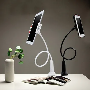 

Lazy Bed Desk Adjustable Phone Tablet Ipad Holder Car Clip Stand For Long Arm Rails