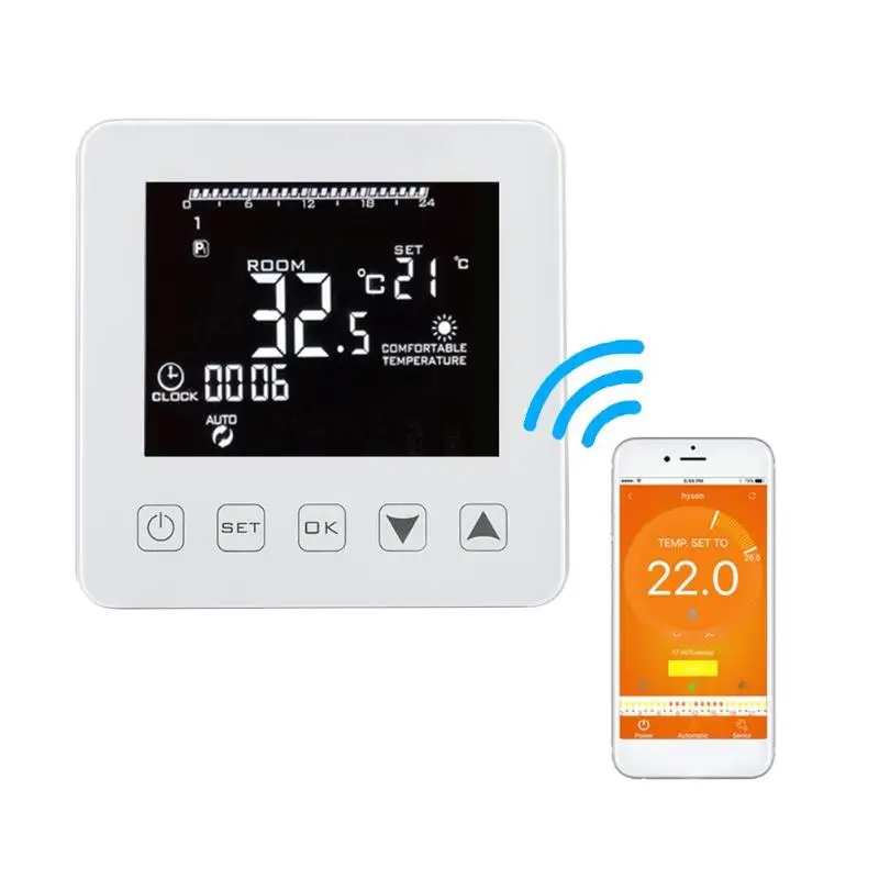 

Universal Wireless WiFi Alexa Temperature Regulator Heating Thermostat Digital LCD Touch Screen Temperature Controller
