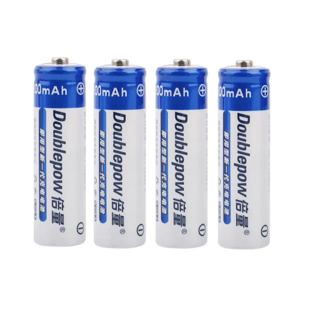 

DOUBLEPOW 1200mAh 1.2V Ni-MH AA Rechargeable Battery Large Capacity Replacement Battery Electric Remote Control Toy Battery r20