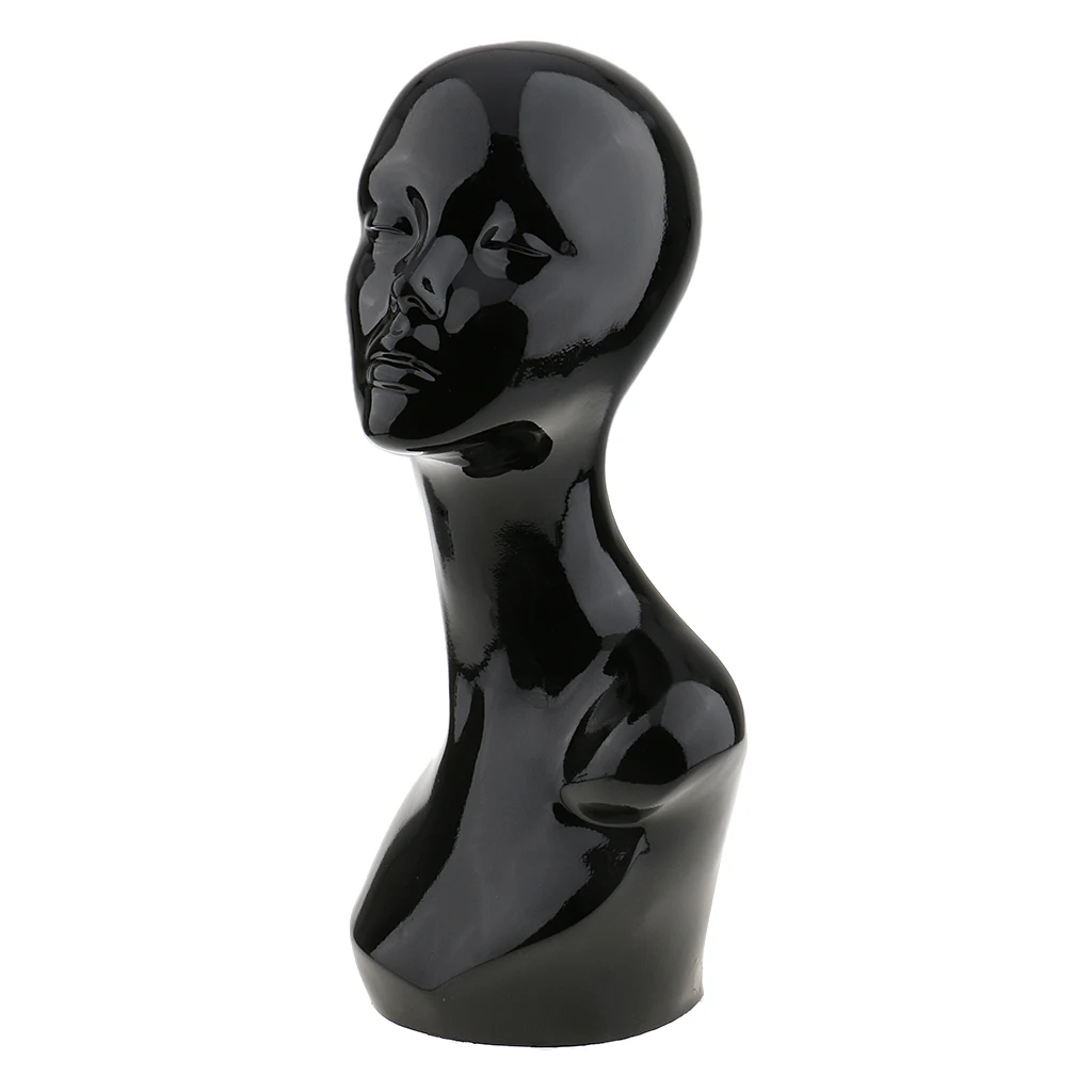 

MagiDeal PVC Varnish Mannequin Manikin Head Bust for Wig Hat Jewelry Display PU Varnish Surface