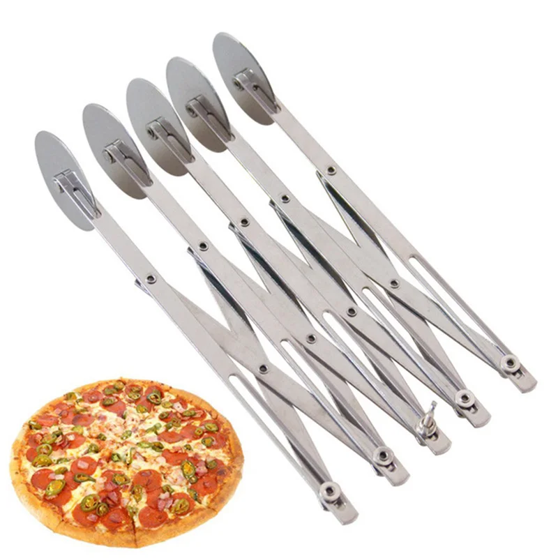 

BMBY-Multifunction Stainless steel Dough Divider 5 Wheel Cutter Roller Tools Pasta Rocker Pizza Pastry Peeler Cake Baking Kniv