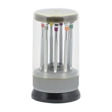 Shellhard 9 шт. Набор прецизионных отверток для часов с прорезями, набор металлических отверток с плоским лезвием для ремонта часов