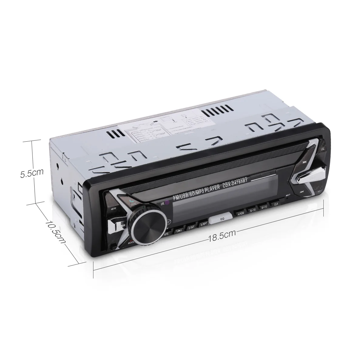 Автомобильный MP3 плеер Excelvan 1din со съемной панелью Bluetooth семицветная подсветка