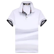 HTLB мужские летние деловые повседневные рубашки поло, брендовые Новые модные рубашки поло с отложным воротником из хлопка, мягкие рубашки поло, топы и футболки для мужчин