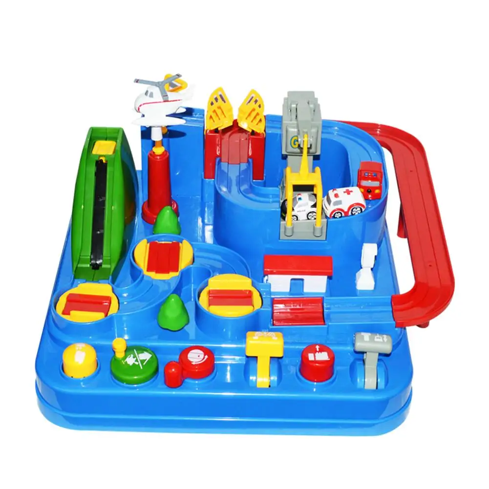 

Adventure Mechanical Track Car Pure Manual Rail Car Vehicles Children Educational Boys Gift Toys Kids Training Practical Ability