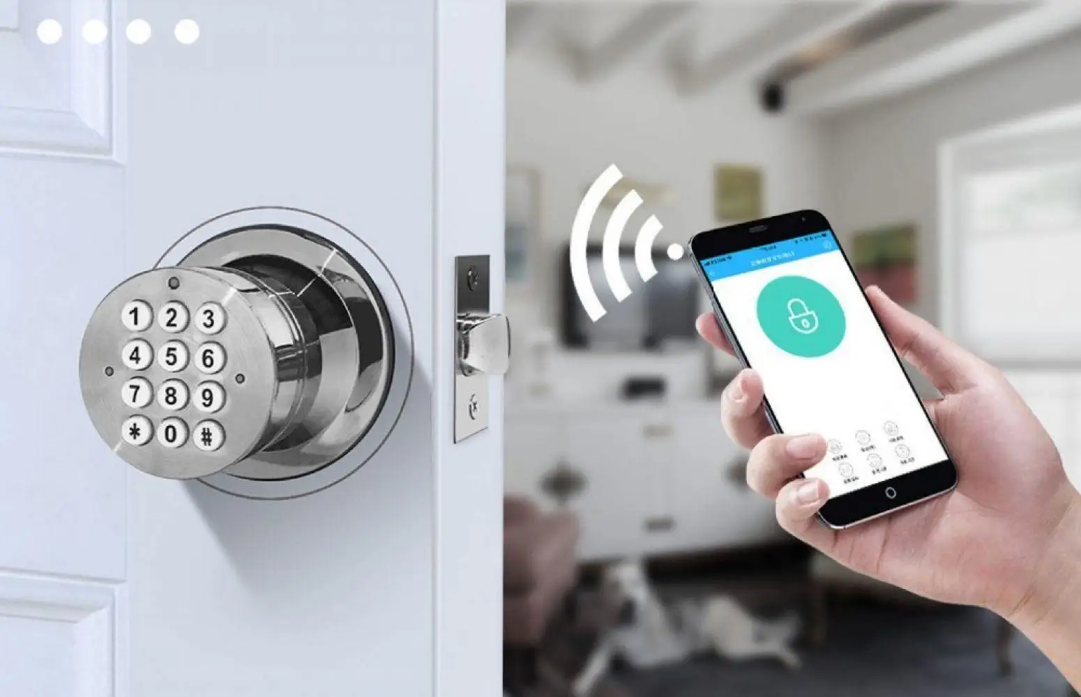 PINEWORLD Q100 электронный дверной замок умный Bluetooth цифровой приложение код на