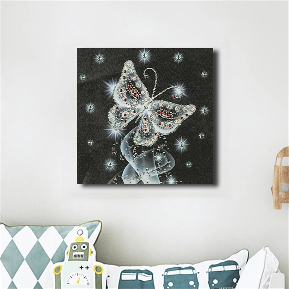 AZQSD алмазов картина бабочки из Стразы особой формы Алмазная вышивка украшение «животное» 5D 25x25 см
