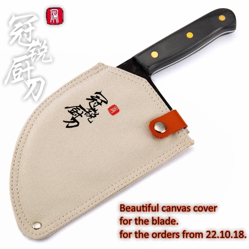 Handmade Forged Chef Knife Clad Steel Forged Chinese Cleaver Professional Kitchen Knives Meat Vegetables Slicing Chopping Tool