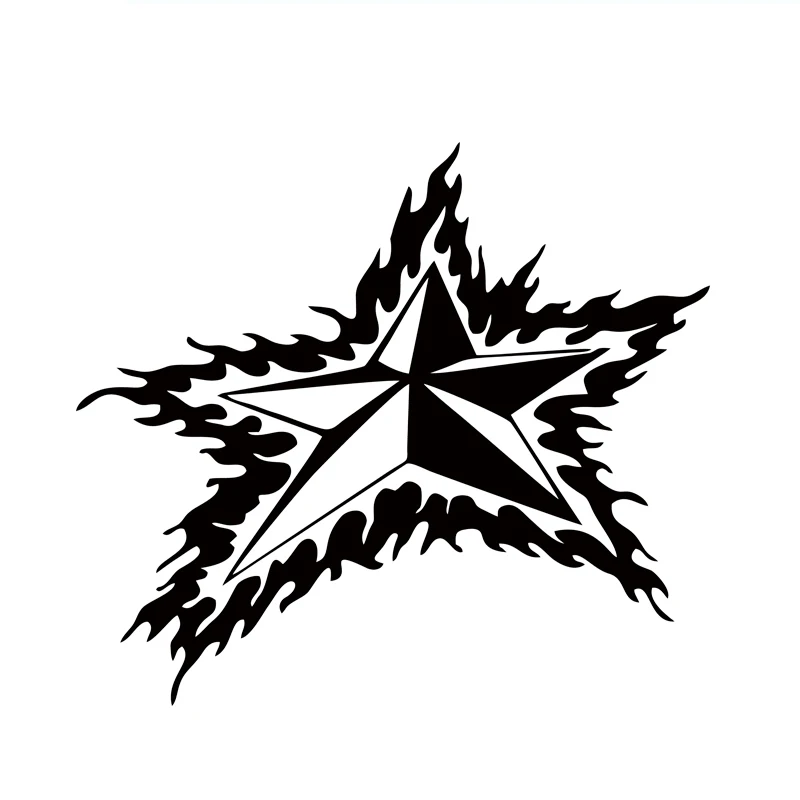 

15*16.9cm 2018 Hot Sale Fashion Car Vinyl Graphics Decals Sticker Big Star Car Accessories Decorative JDM Car Accessories