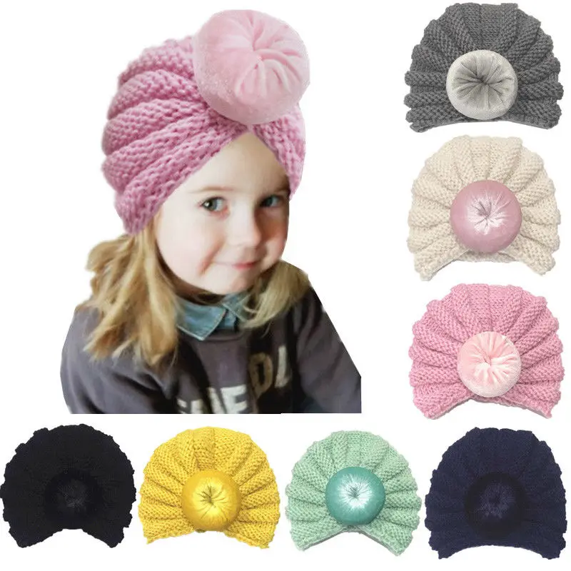 Warm Winter Baby Toddler Girls Boys Hat Infant Knitted Beanie Crochet