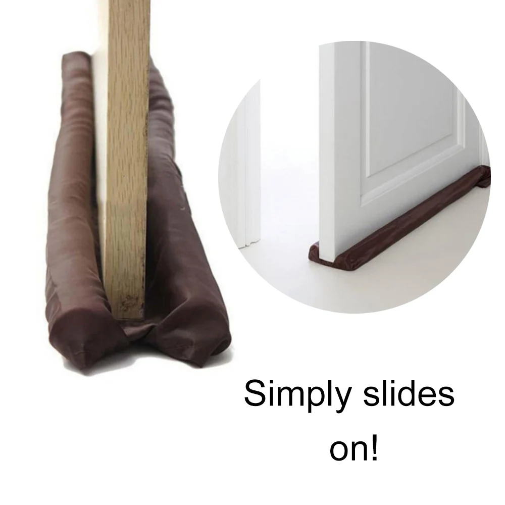 

1Pc Guard Stopper Wind Air Dust Twin Door Decor Protector Doorstop Draft Dodger Energy Saving Home Protector Doorstop