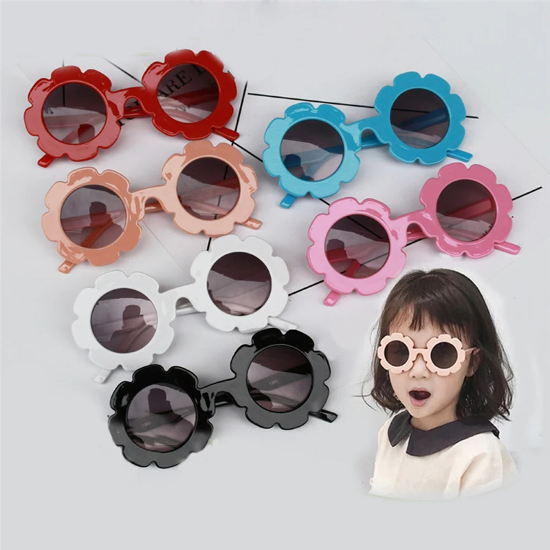 Новинка; милые Солнцезащитные очки для девочек с цветочным узором; высококачественные летние солнцезащитные очки для детей ясельного возраста; коллекция года; клевые солнцезащитные очки для девочек и мальчиков; игрушки