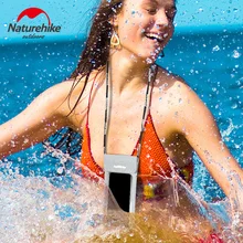 Naturehike IPX8 мобильного телефона Сенсорный экран Водонепроницаемый Сумка пляжные Водонепроницаемый чехол Корпус для iPhone плавание, серфинг, Дайвинг