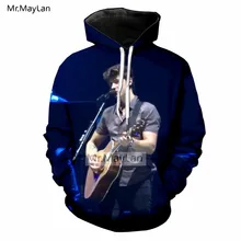 Popular Singer Shawn Mendes 3D Print Hoodies Men/Women Hiphop Streetwear Jacket Boys Fashion Hipster Blue Pullover Clothes 5XL
