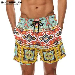 Для мужчин Повседневное шорты-бермуды шорты пляжные Для мужчин народная отпуск эластичный пояс, карманы 5XL джоггеры тропический Для мужчин