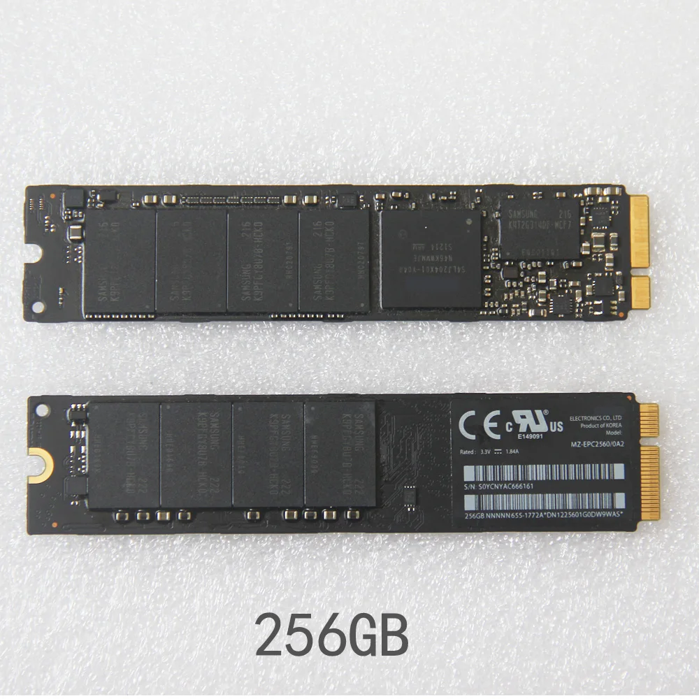 Оригинальный 128 ГБ 256 SSD для 2012 Apple Macbook Air A1465 A1466 твердотельный накопитель Md231 Md232 Md223