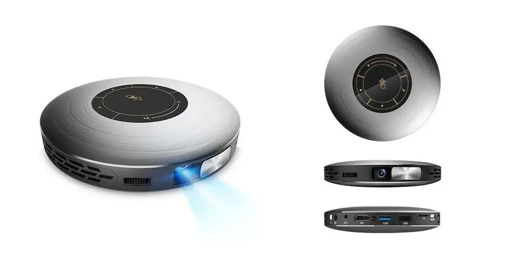 Домашний мини проектор с Wi Fi 4K портативный беспроводной домашний кинотеатр смарт