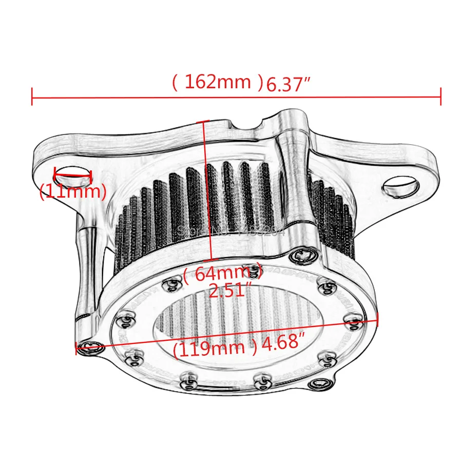 Aluminum Air filter Cleaner System Performance Kit Music Skull Style Fits For Harley Sportster 1200 883 91 16|Воздушные фильтры и