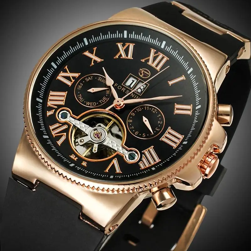 

Forsining 2019 Racing Fashion Design Leather Belt Transparent Case Sport Men Automatic Watch Top Brand Luxury Mechanical Clock