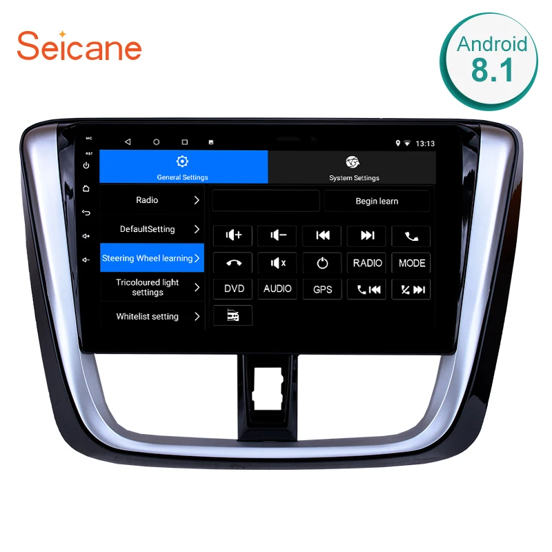 

Seicane 2Din Android 8.1/7.1 10.1 Inch GPS Car Radio Wifi Multimedia Player Head Unit For 2014 2015 2016 2017 TOYOTA VIOS Yaris