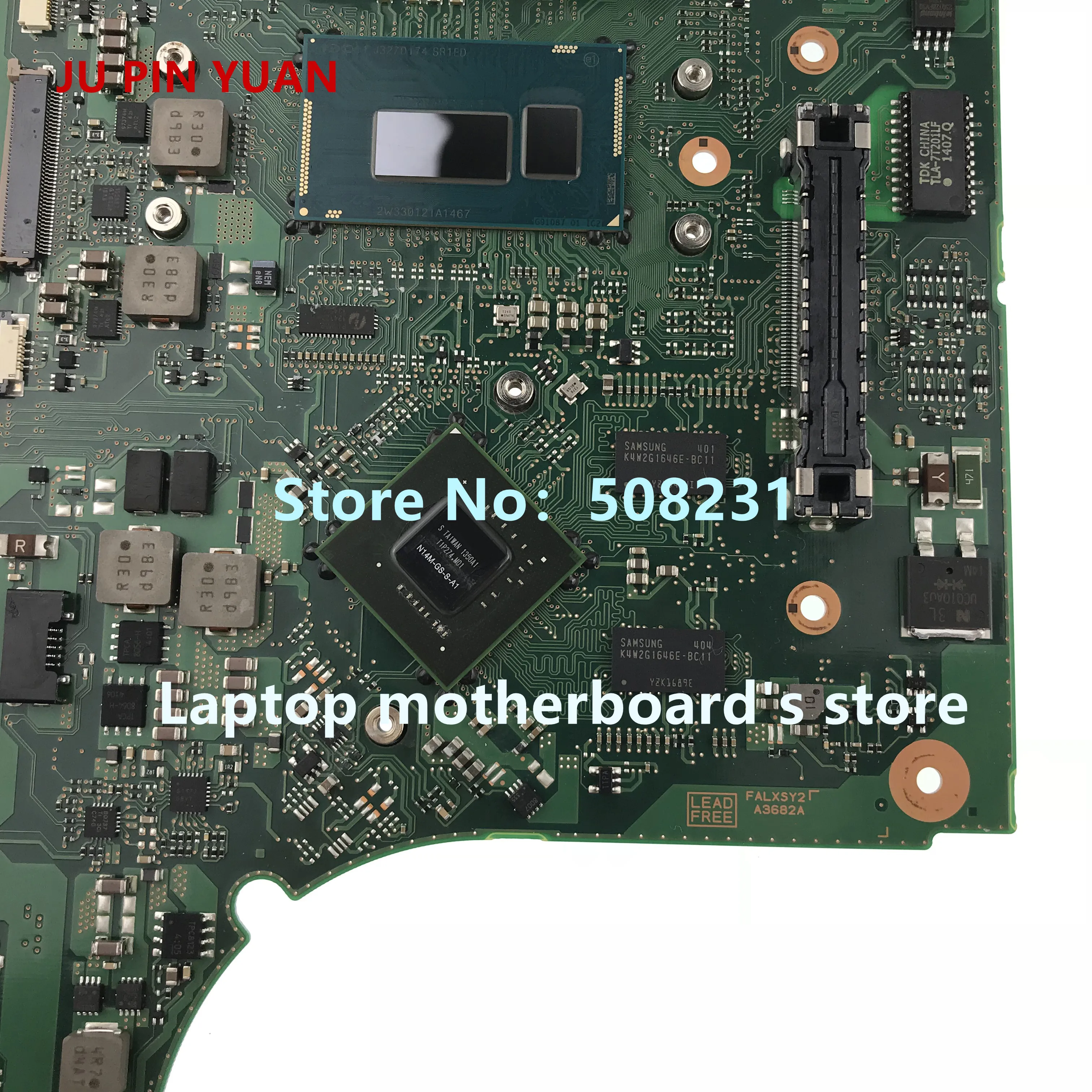discount  JU PIN YUAN FALXSY2 A3682A mainboard For Toshiba Portege Z50-A Z55-A laptop Motherboard with SR1ED 