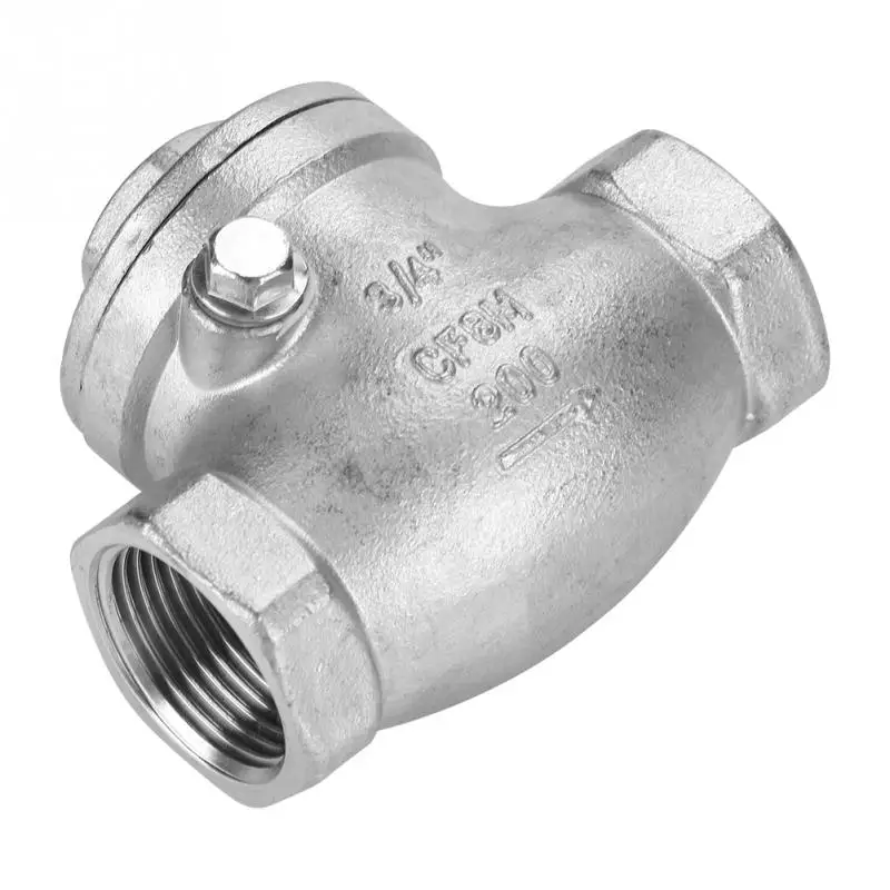 Односторонний Поворотный обратный клапан внутренняя резьба WOG 3/4 psi нержавеющая