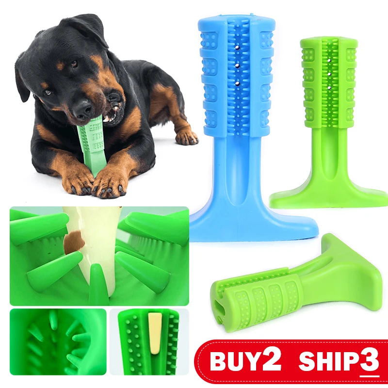 

Dog Toys Tooth Brush Bite-Resistant Bone Pet Dog Chew Toys Remove Bad Breath Cleaning Tooth Small Large Dog Supplies Health Toys