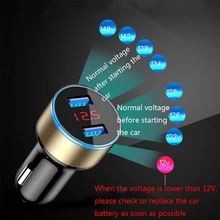 3.1A Dual USB Car Charger 2 Port LCD Display 12-24V Cigarette Socket Lighter Fast Car Charger Power Adapter Car Styling 3.1A Dual USB Car Charger 2 Port LCD Display 12-24V Cigarette Socket Lighter Fast Car Charger Power Adapter Car Styling