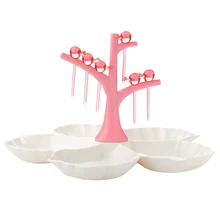 1 قطعة أطباق فاكهه قوي لطيفة المظهر طبق التقديم الإبداعي طبق حلوى ديكورية أنيقة طبق للوجبات الخفيفة حامل الفاكهة(China)