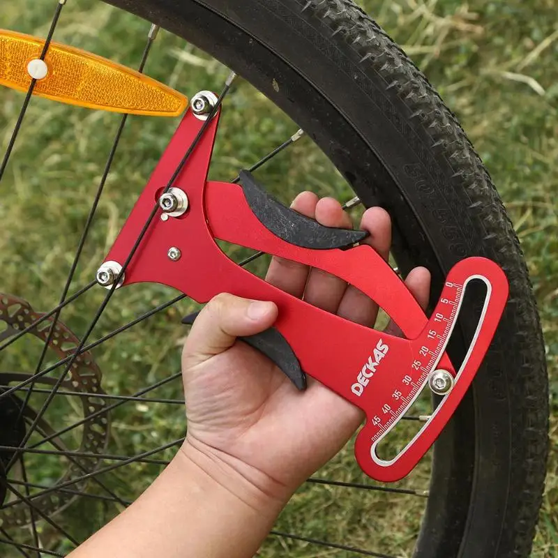 

Red Bike Indicator Attrezi Meter Tensiometer Bicycle Spoke Tension Wheel Builders Tool