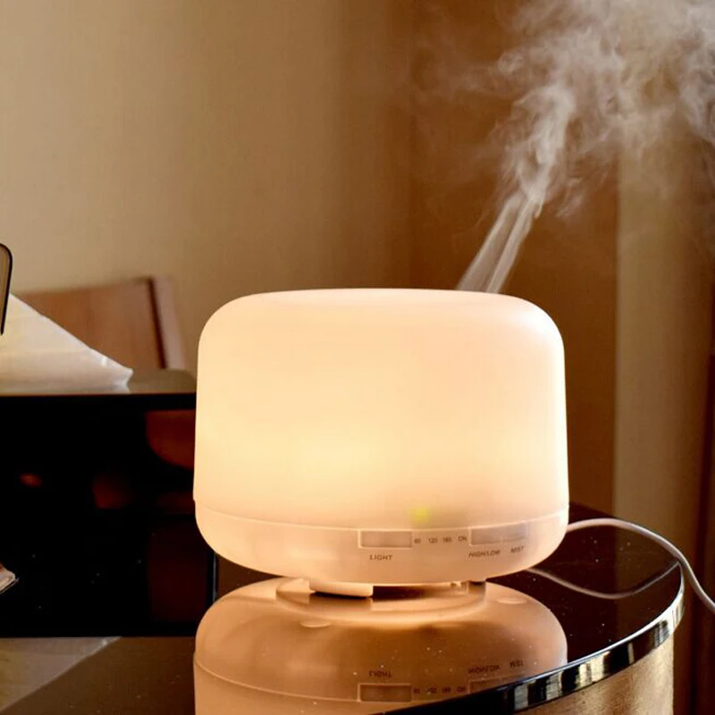 

500ml Air Humidifier Aroma Essential Oil Diffuser Aromatherapy Night 7 LED Color Changing Atomizer