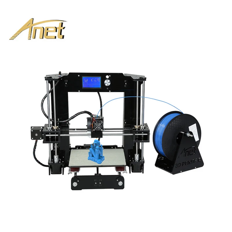 

Factory Directy Sell Anet A8/A6 3d Printer Large LCD Screen Printing Size 220*220*250MM with 16GB SD Card and Various Filaments