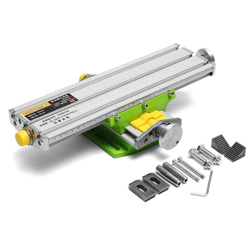 6330 Mini Multifunctional Worktable XY 2 Axis Cross Slide Mini Precision Milling Machine Bench Drill Vise 6330 Fixture