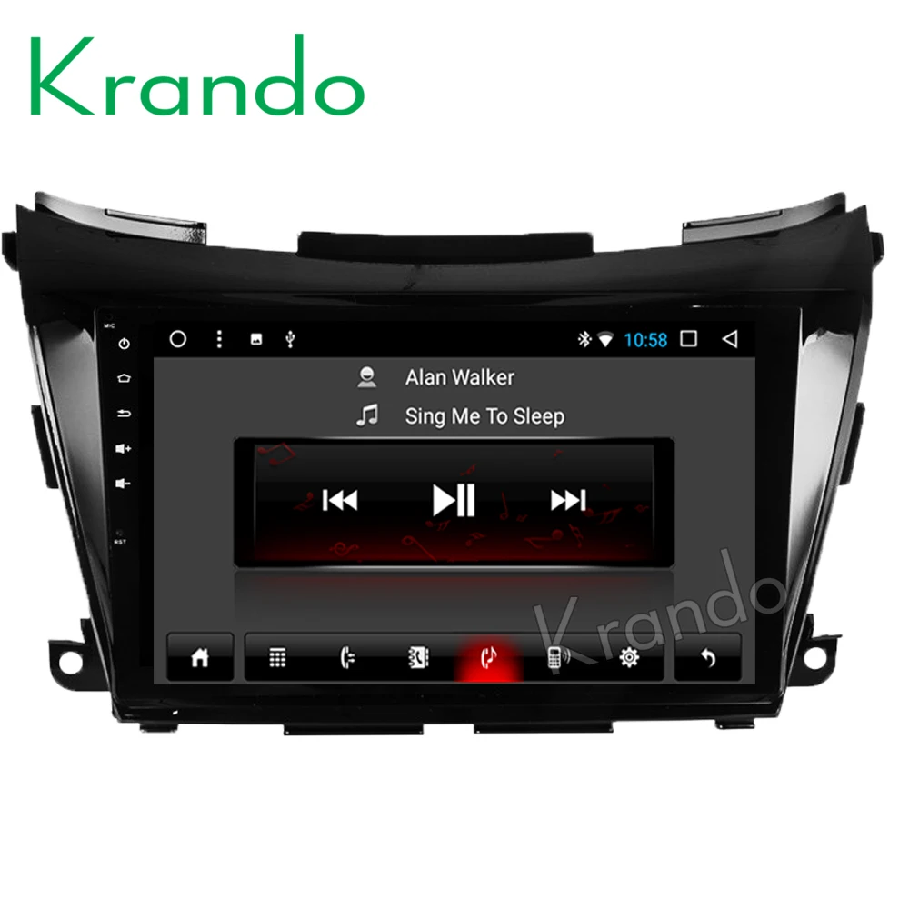 Flash Deal Krando Android 8.1 9" Full touch car Multimedia player for Nissan Murano 2015+ navigation system radio player audio gps wifi BT 1